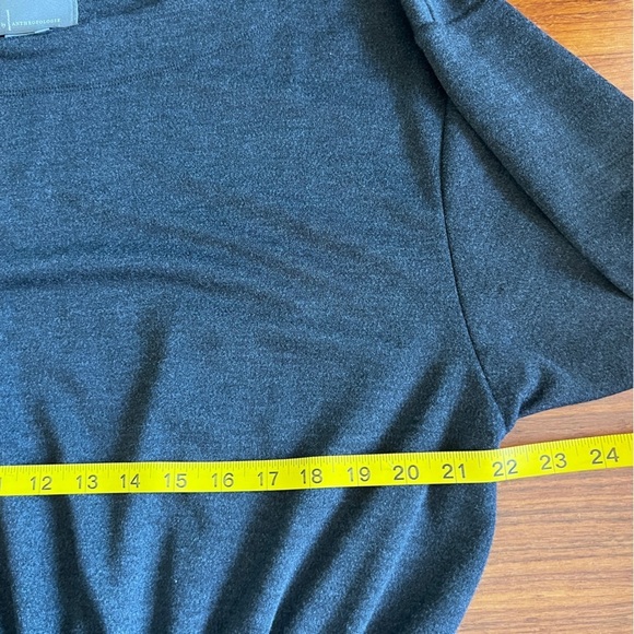 Anthropologie Grey Column Boat Neck Midi Dress Size Medium M - Picture 10 of 12